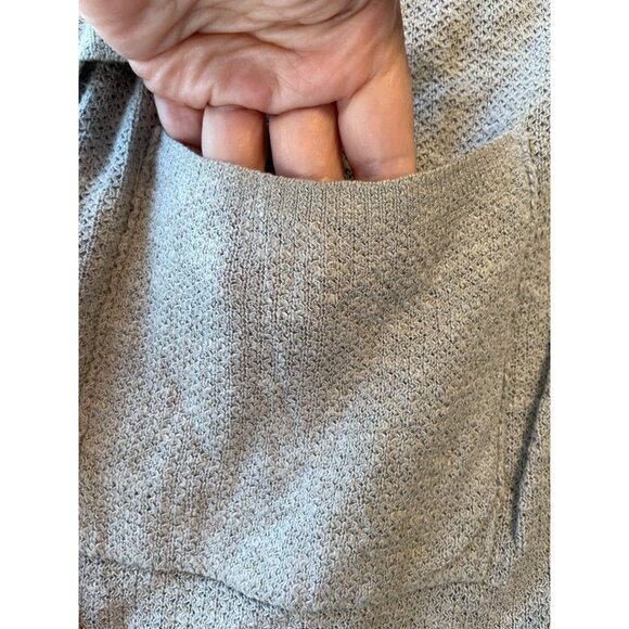 Free People Y2K Comfy Beige Long Knit Cardigan Pockets Bell sleeves BoHo Sz M - Picture 8 of 9